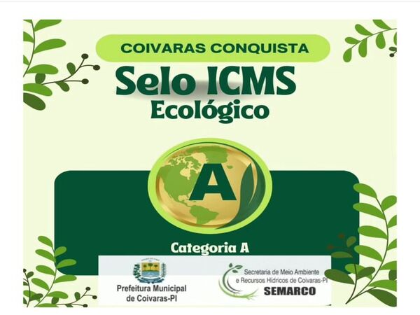 Coivaras Conquista Selo ICMS Ecológico